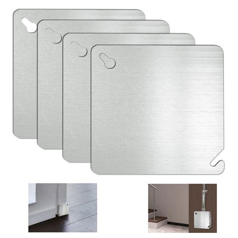 flat metal electrical box cover|4 square electrical box cover.